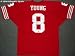 Steve Young Signed Throwback Red Custom Jersey