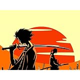 Samurai Champloo Mugen Jin Sunset Anime Manga Art Print Poster (450mmX600mm)