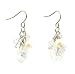 Earrings - E13 - Swarovski (tm) Crystal Heart and Pearl ~ Clear AB
