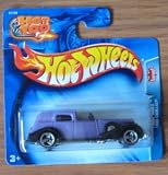Hot Wheels 2004 Pride Rides 1935 Cadillac PURPLE 191 SHORT CARD