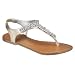 Girls' Xhilaration® Ginger Rhinestone Sandal - Gold