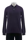 The Mens Store At Bloomingdales Deep Purple Cashmere Long Sleeve Polo Sweater