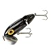 Arbogast Jointed Clicker Jitterbug Topwater Bass Fishing Lure, Excellent for Night Fishing, Black, 3 1/2