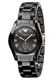 Emporio Armani Women's AR1412 Ceramic Black Dial Watch