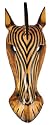 African Zebra Jungle Mask Africa Decor Wall Hanging