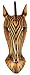 African Zebra Jungle Mask Africa Decor Wall Hanging