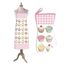 Iced Fancies Apron & Oven Glove Set