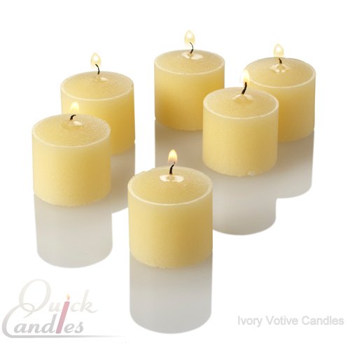 10 Hour Votives Ivory Vanilla Scented Set of 72