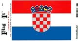 Croatia Heavy Duty Vinyl Bumper Sticker (3 x 5 Inches)
