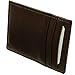 Alpine Swiss Mens Top Grain Leather Minimalist Money Clip Front Pocket Wallet