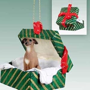 Click to buy Christmas decorations   : Italian Greyhound in a box ornament from Amazon!
