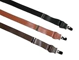 Bridle Leather Strap Clip-End Suspenders