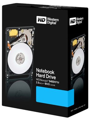 Childrens Toyshop  Third Party New : Western Digital Scorpio 250GB 2.5 inch Serial ATA (5400rpm) 8MB Cache Hard Disk Drive