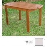 Adirondack Coffee Table-White-20154WHT-01-KD (White) (18.13"H x 35.38"W x 18.38"D)