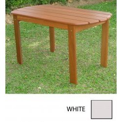 Adirondack Coffee Table-White-20154WHT-01-KD (White) (18.13H x 35.38W x 18.38D)