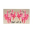 Pink Flamingo Set of 6 Whirlygigs