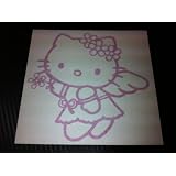 1 X Hello Kitty Angel Style Racing Car Decal Sticker (New) Pink Size 5.6x5.5 by click2go