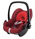 Maxi-Cosi 63002861 - PEBBLE RUBY RED Kinderautositz Gruppe 0+ (bis 13 kg), ab der Geburt bis ca. 12 Monate, Family Fix Konzept