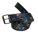 Marsellie 'Trust No One' Retro Skull Print PVC Belt C -- SwankySwans