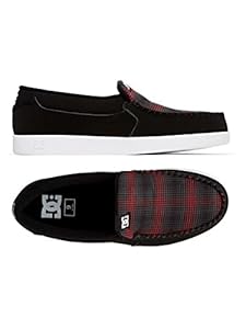 DC Men's Villain Skate Shoe,Black/Red/White,10 M US