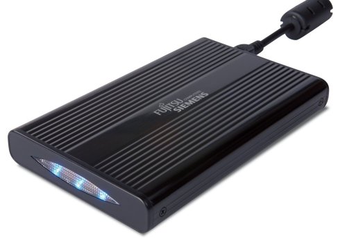 Fujitsu Siemens Storagebird Solo 20-U 160 GB 2,5 Zoll externe Festplatte USB 2.0 mit AC Adapter