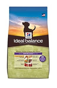 Hill's Ideal Balance Chicken and Brown Rice Recipe Mature Adult Dog Dry Food Bag, 30-Pound Hill's Ideal Balance Chicken and Brown Rice Recipe Mature Adult Dog Dry Food Bag, 30-Pound