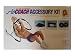 Accessory Kit contains::- 1 pair 2-1/2 lbs. each, vinyl covered weight plates, 5 lbs. total:- 1 pair spring clip safety collars to hold plates in place:- 1 Support mat with velcro straps allowing it to roll up neatly when not in use:- 1 Ab Coach instructional video featuring Denise Austin