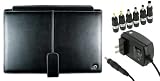 2n1 Combo - HP Mini 110-1020NR 10.1-Inch Leather Netbook Case and AC Wall Adapter Charger (Executive Series - Black)