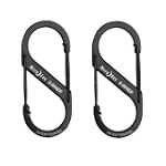 Nite Ize SB1-2PK-01 Size-1 S-Biner, Black, 2-Pack