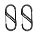 Nite Ize SB1-2PK-01 Size-1 S-Biner, Black, 2-Pack