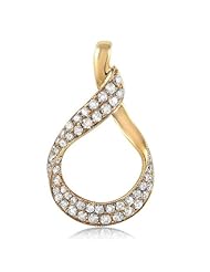 14K PINK GOLD 4C DIAMOND PENDANT