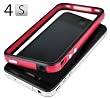 Red and Black Premium Bumper Case for Apple iPhone 4S / 4 - (AT&T, Verizon, Sprint)