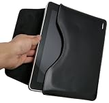 Original MTT Ledertasche - Exklusive SLIM  Tasche Case fuer Apple iPad 16GB / 32GB / 64GB Wi-Fi oder 3G Wi-Fi Version - (Speziell Anfertigung) in der Farbe Schwarz