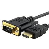 eForCity 6FT VGA Male to HDMI Male Heavy Duty Cable For PC TV