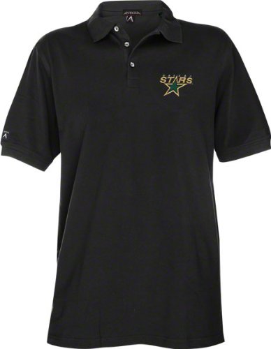 Dallas Stars Exceed Desert Dry Black Polo Shirt