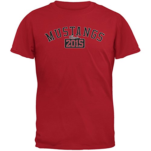 Graduation - Mustangs 2015 Red Adult T-Shirt - Small