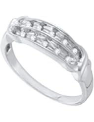 0.13CT DIAMOND CLUSTER BAND