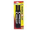 Avery Marks-A-Lot Large Chisel Tip Permanent Marker Set, Black, Pack of 2 (18922)