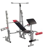 Christopeit Sport Hantelbank Basic Concept, Schwarz Silber, 160 x 155 x 195 cm