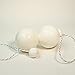 Play Pair of Contact GIGA Poi with 100mm Stage Ball -White