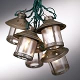 Old Fashioned Metal Moon Lantern Party String Lights
