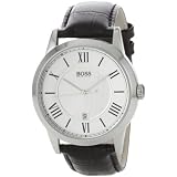 Hugo Boss Mens 1512439 H1004 Silver Dial Black