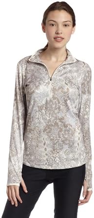 Snow Angel Women?s Animal Attraction Zip T-Neck top by SnowAngel