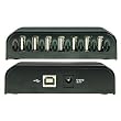7Port Usb 2.0 Hub Black Plug-N-Play No Drivers Required