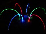 Rainbow Color Solar Garden Chain Lights. 8' Length of Decoration for Holidays.