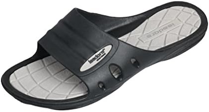 Isadore Womans New Slide Beach Sandal Slippers in Bright Fun Colors (Checkered Grey) 7