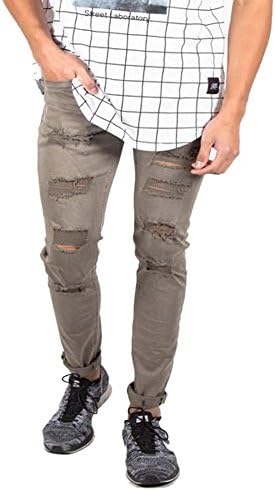 Men's Sixth June Destroyed Jeans in Sand (36)
