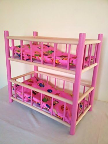 NEW WOODEN BUNK BED,COT,CRIB DOLLS TOY by GALDREW