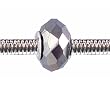 Pandora Style Charm Bead (Z78) Faceted Plated Glass (14mm x 10mm) (fits Troll too)