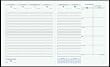Exacompta 22842 Int�rieur de rechange pour Agenda horizons 22 Janvier � d�cembre